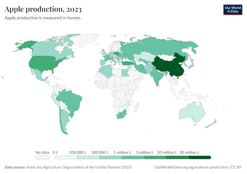 A thumbnail of the "Apple production" chart