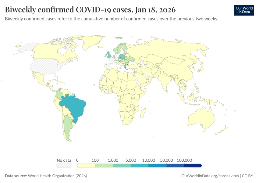 A thumbnail of the "Biweekly confirmed COVID-19 cases" chart
