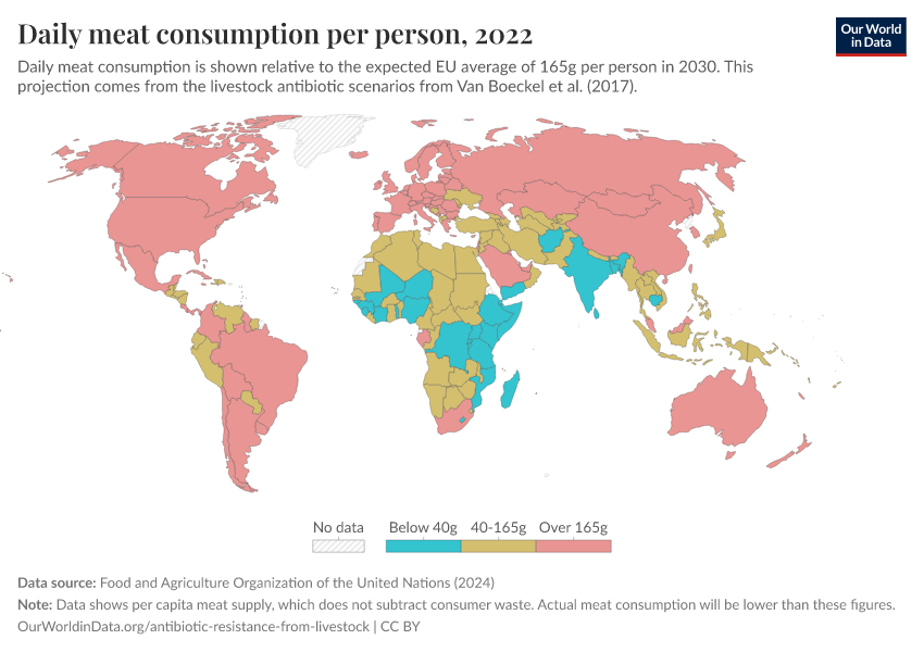 A thumbnail of the "Daily meat consumption per person" chart
