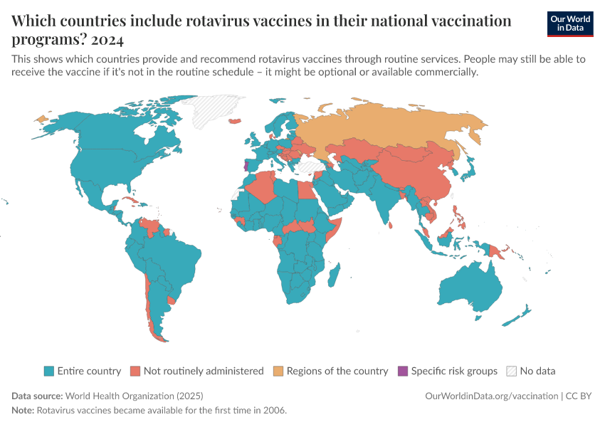A thumbnail of the "Which countries include rotavirus vaccines in their national vaccination programs?" chart